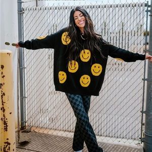 Dressed in LALA smile sweater size s/m